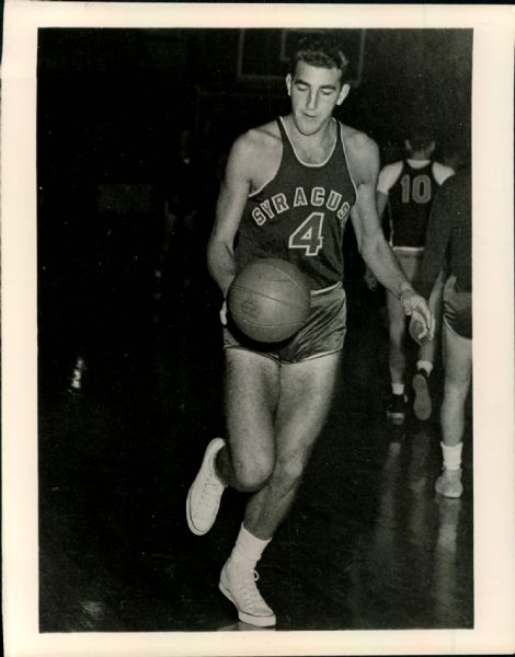 1951 Dolph Schayes Syracuse Nationals "The Sporting News Collection Archives" Original Type 1 8" x 10" Photo (Sporting News Collection Hologram/MEARS Type 1 Photo LOA)