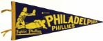 1950s - 60s Philadelphia Phillies Full Size 29" Pennant