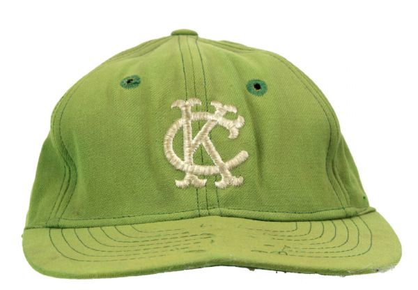 1963-67 Kansas City Athletics Game Worn Cap (MEARS LOA)