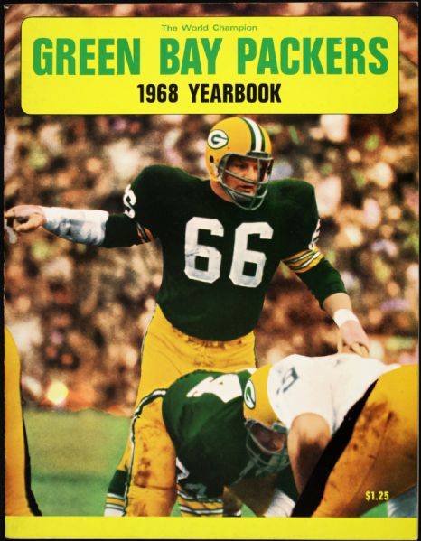 1968 Green Bay Packers Team Yearbook With Ray Nitschke Cover - Blazer