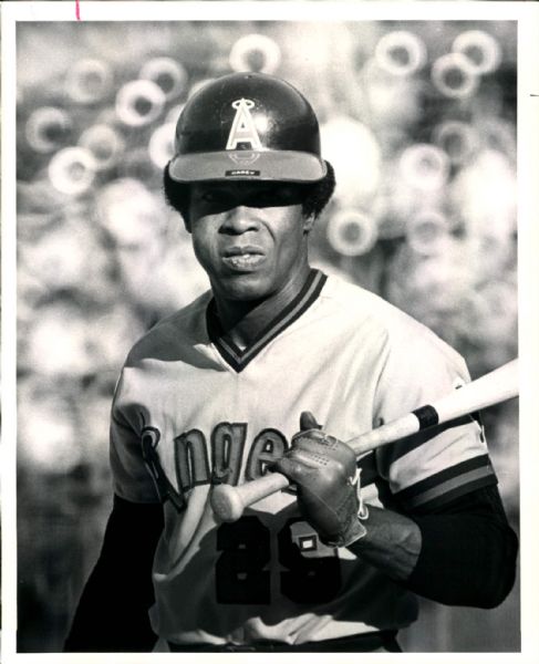 1980 Rod Carew California Angels "The Sporting News Collection Archives" Original 8" x 10" Photo (Sporting News Collection Hologram/MEARS Photo LOA)