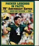1993 Brett Favre Green Bay Packers Signed Packer Legends in Fact Book Cover - JSA