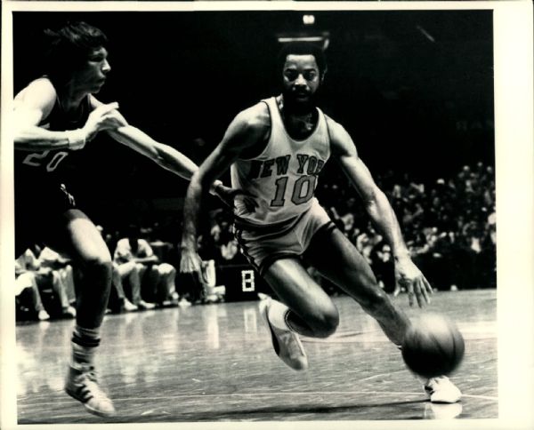 1967-80 Walt Frazier New York Knicks and Cleveland Cavaliers Type 1 8" x 10" Photo SPORT Magazine Collection Hologram (MEARS Type 1 Photo LOA) - Lot of 12