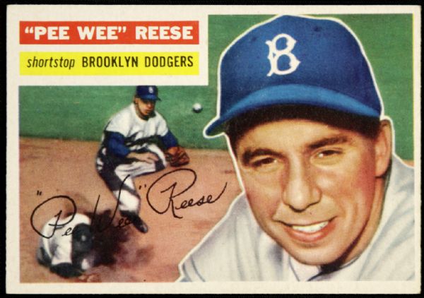 1956 Pee Wee Reese Brooklyn Dodgers Topps #260 Card 