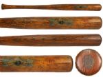 1906-11 Nap Lajoie J.F. Hillerich & Sons Hand Turned Professional Model Decal Game Used Bat (MEARS A7)