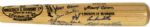1990s Milwaukee Braves Signed Hank Aaron Model Bat w/ Aaron Warren Spahn Eddie Mathews Lou Burdette - JSA