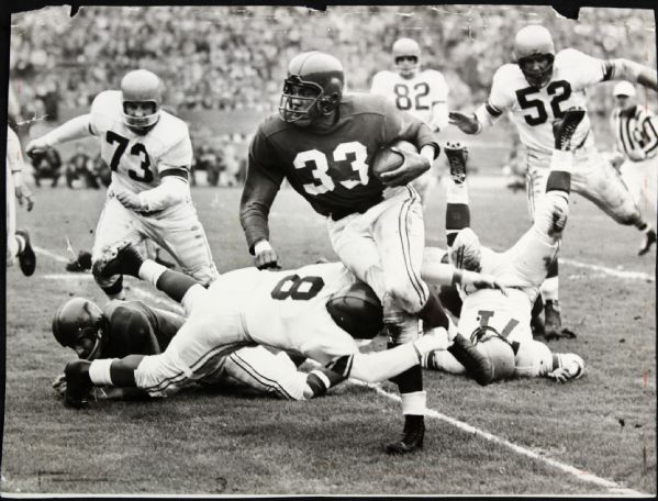 1955-56 circa Ollie Matson Pro Bowl "The Sporting News Collection Archives" Original Type 1 8.5" x 11.5" Choice Jumbo Oversized Photo (TSN Collection Hologram/MEARS Photo LOA) 1:1, Unique