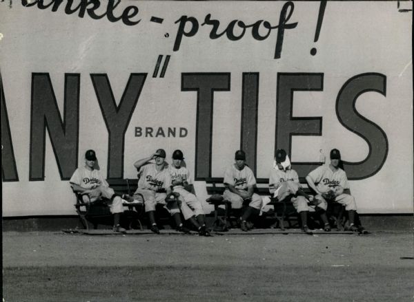 1945 Brooklyn Dodgers Relief Corps "The Sporting News Collection Archives" Original Type 1 6.5" x 8.5" Photo (Sporting News Collection Hologram/MEARS Type 1 Photo LOA)