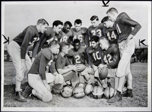 1953 Ray Nitschke Proviso High School 7 1/2" x 10" Generation 1 Photo - Green Bay Packers Legend