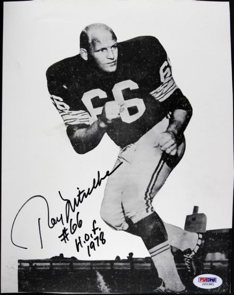 1990 Ray Nitschke Green Bay Packers Signed 8" x 10" Photo - PSA/DNA 