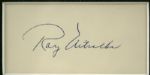 1990s Ray Nitschke Green Bay Packers Signed Cut Display - JSA