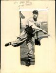 1936-45 Bob Feller Cleveland Indians The Sporting News Collection Archives Original Type 1 Photo (Sporting News Collection Hologram/MEARS Type 1 Photo LOA) - Lot of 5