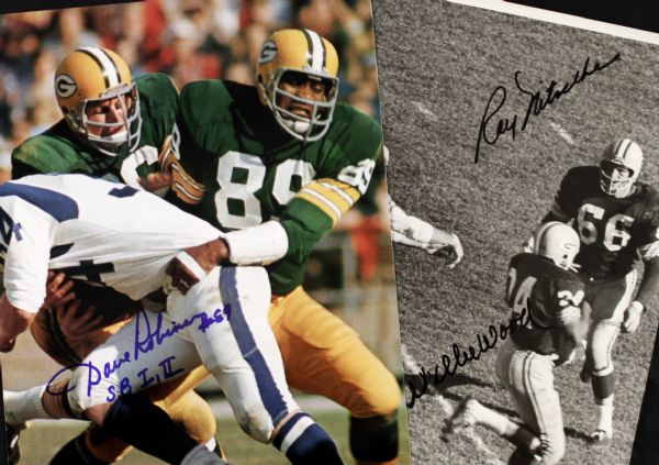 1990s Ray Nitschke & Willie Wood and Dave Robinson Signed 8" x 10" Photo - JSA