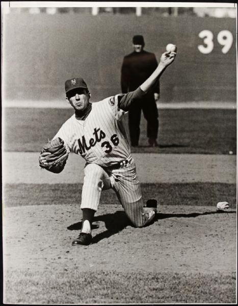 1968 Jerry Koosman New York Mets "The Sporting News Collection Archives" Original Type 11" x 14" Choice Jumbo Oversized Production Art (TSN Collection Hologram/MEARS Photo LOA) 1:1, Unique - Lot of 2