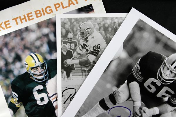 1988-97 Ray Nitschke Green Bay Packers Signed Photo - Lot of 3 - JSA