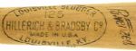 1963-64 John Boccabella H&B Louisville Slugger Professional Model Game Used Bat - Chicago Cubs -  First Year Montreal Expos  (MEARS Auction LOA)