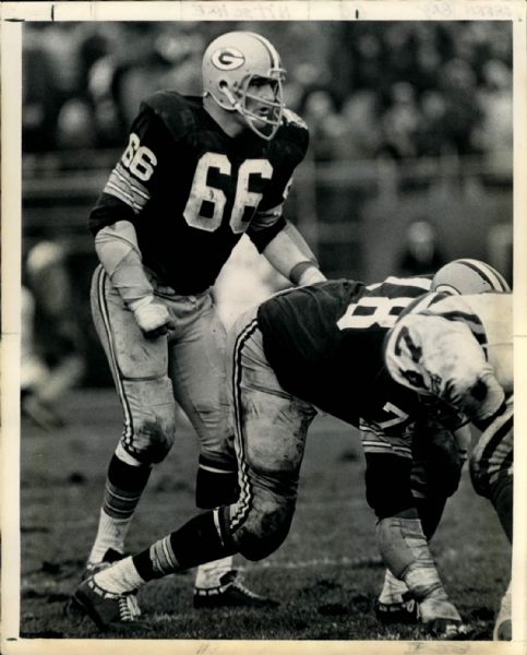 1970 Ray Nitschke Green Bay Packers "The Sporting News Collection Archives" Original 8" x 10" Photo (Sporting News Collection Hologram/MEARS Photo LOA)
