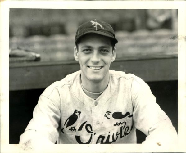 1939 Dick West Baltimore Orioles "The Sporting News Collection Archives" Original 8" x 10" Photo (Sporting News Collection Hologram/MEARS Photo LOA)