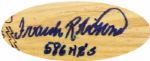 1973-75 Frank Robinson H&B Louisville Slugger Professional Model Team Index Bat - California Angels - Cleveland Indians (MEARS A5)