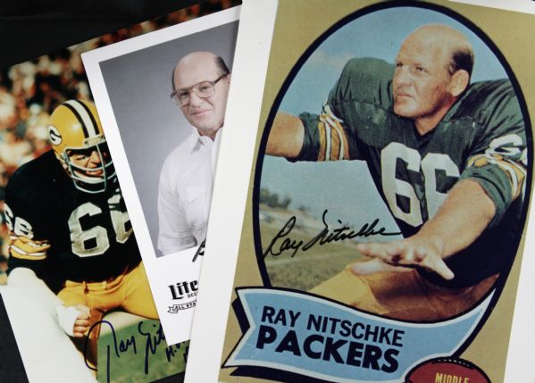 1990s Ray Nitschke Green Bay Packers Signed Photo - JSA
