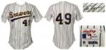 1991 Teddy Higuera Milwaukee Brewers Game Worn Home Jersey - (MEARS A8)