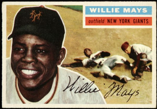1956 Willie Mays New York Giants Topps #130 Card