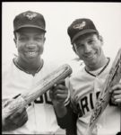 1966 Brooks & Frank Robinson Baltimore Orioles "The Sporting News Collection Archives" Original Type 1 10 1/4" x 11 1/2" Jumbo Oversized Photo (TSN Collection Hologram/MEARS Photo LOA) 1:1, Unique