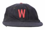 1956-60 Washington Senators Game Worn Cap (MEARS LOA)