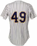 1991 Teddy Higuera Milwaukee Brewers Game Worn Home Jersey - (MEARS A8)