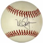 1990s Mark McGwire Oakland As & Sammy Sosa Single Signed Official OAL/ONL Baseball - JSA