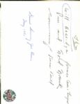 1961 Will Harridge Ford Frick The Sporting News Collection Archives Original Type 1 Photo (Sporting News Collection Hologram/MEARS Type 1 Photo LOA)