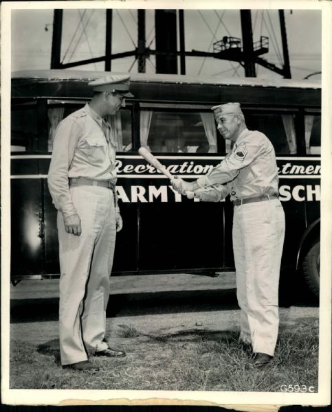 1941-45 Hank Greenberg Detroit Tigers "The Sporting News Collection Archives" Original Type 1 8" x 10" Photo (Sporting News Collection Hologram/MEARS Type 1 Photo LOA)