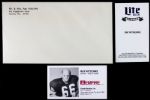 1990s Ray Nitschke Green Bay Packers Memorabilia - Prayer Card Business Card & Signed Photo - JSA