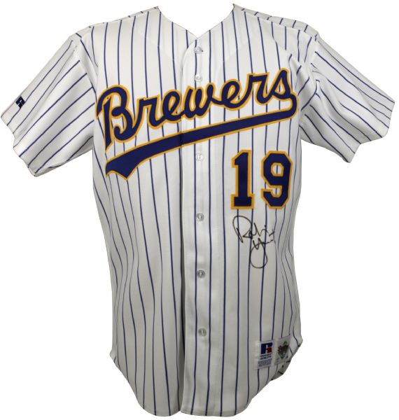 1990s Robin Yount Milwaukee Brewers Signed Authentic Jersey - JSA 