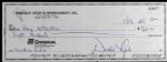 1995 Ray Nitschke Green Bay Packers Signed Check From Signature Rookies Signing - JSA