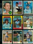1965-75 Topps Baseball Signed Card - Colossal Lot of 563 w/ Luis Tiant Tony Conigliaro  Sparky Anderson Gil Hodges Leo Durocher  Don Wilson