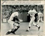 1974 World Series Oakland Athletics Los Angeles Dodgers The Sporting News Collection Archives Original Type 1 Photos (Sporting News Collection Hologram/MEARS Type 1 Photo LOA) - Lot of 29