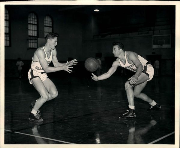 1947-50 Bill Sharman Stan Christie USC "The Sporting News Collection Archives" Original Type 1 8" x 10" Photo (Sporting News Collection Hologram/MEARS Type 1 Photo LOA)
