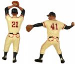 1960s Warren Spahn & Eddie Mathews Milwaukee Braves Hartland Statues