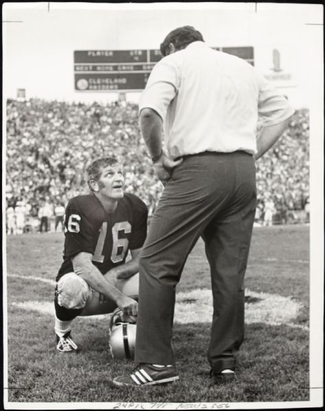1970 George Blanda John Madden Oakland Raiders "The Sporting News Collection Archives" Original Type 1 11" x 14" Choice Jumbo Oversized Photo (TSN Collection Hologram/MEARS Photo LOA) 1:1, Unique