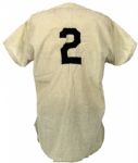 1955 Frank Crosetti New York Yankees Game Worn Road Jersey - MEARS A2