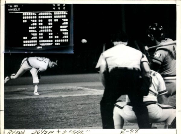 1973 Nolan Ryan California Angels "The Sporting News Collection Archives" Original 5" x 7" Photo (Sporting News Collection Hologram/MEARS Photo LOA)