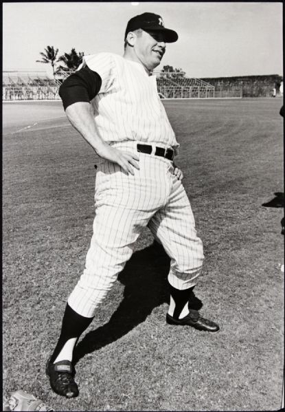 1968 Mickey Mantle New York Yankees "The Sporting News Collection Archives" Original Type 1 8" x 11.5" Choice Jumbo Oversized Photo (TSN Collection Hologram/MEARS Photo LOA) 1:1, Unique