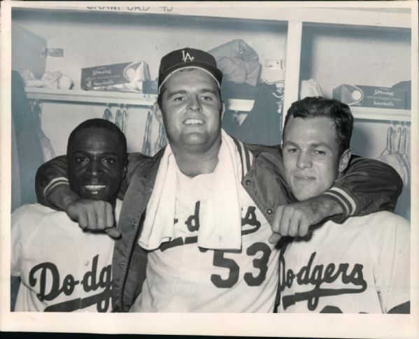 1965 Don Drysdale & Teammates Los Angeles Dodgers "The Sporting News Collection Archives" Original Type 1 8" x 10 Production Art (Sporting News Collection Hologram/MEARS Type 1 Photo LOA)