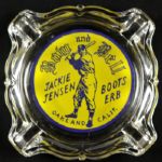 1950s Rare  Jackie Jensen & Boots Erb Bow And Bell Ashtray -Boston Red Sox - Oakland Oaks