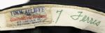 1945-47 Dave Boo Ferris Boston Red Sox Game Worn Cap (MEARS LOA)