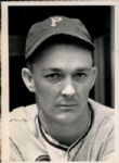 1938 Bob Klinger Pittsburgh Pirates "The Sporting News Collection Archives" Original Type 1 5" x 7" Photo (Sporting News Collection Hologram/MEARS Type 1 Photo LOA)