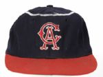 1967-70 California Angels Game Worn Cap (MEARS LOA)
