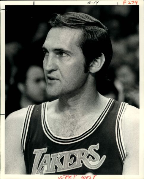 1972 Jerry West Los Angeles Lakers "The Sporting News Collection Archives" Original 8" x 10" Photo (Sporting News Collection Hologram/MEARS Photo LOA)