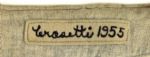 1955 Frank Crosetti New York Yankees Game Worn Road Jersey - MEARS A2